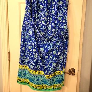 Faux wrap around dress.